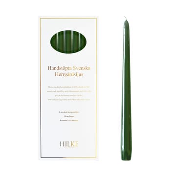 Bougies Herrgård 30 cm lot de 6 - Vert foncé - Hilke Collection