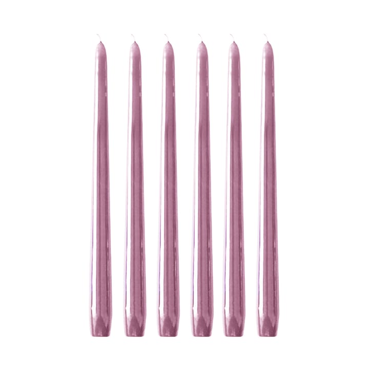 Bougies Herrgård 30 cm lot de 6 - Vieux rose - Hilke Collection