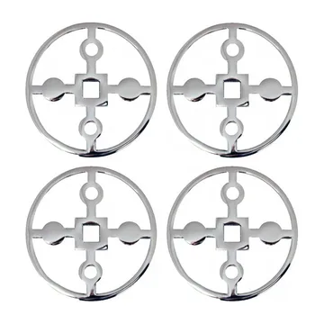 Dessous de verre Anima Gemella Lot de 4 - Laiton nickelé - Hilke Collection