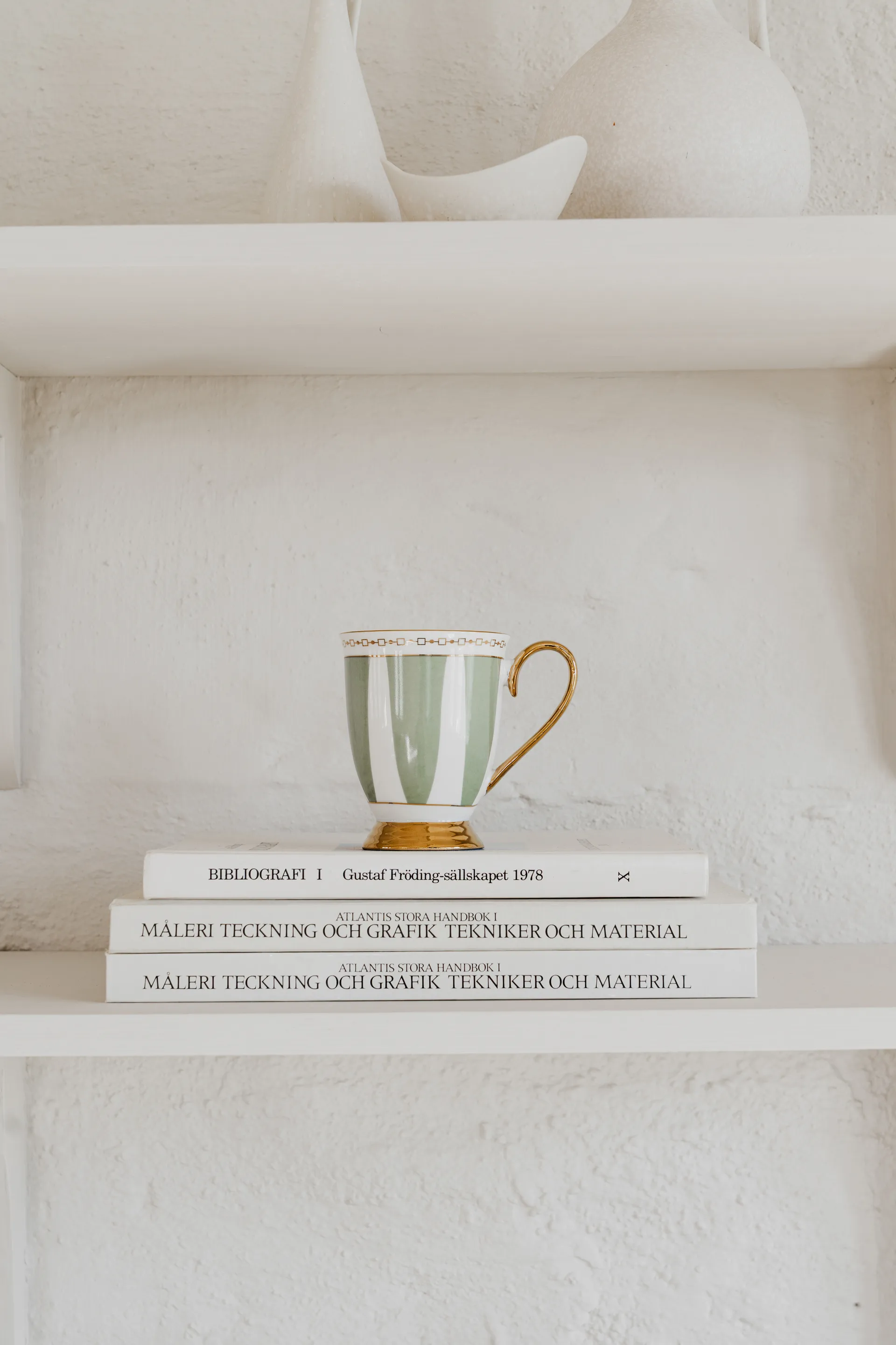 Mug Strisce Salvia, 28 cl Hilke Collection