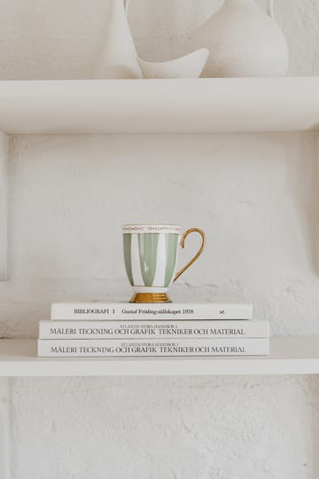 Mug Strisce Salvia - 28 cl - Hilke Collection