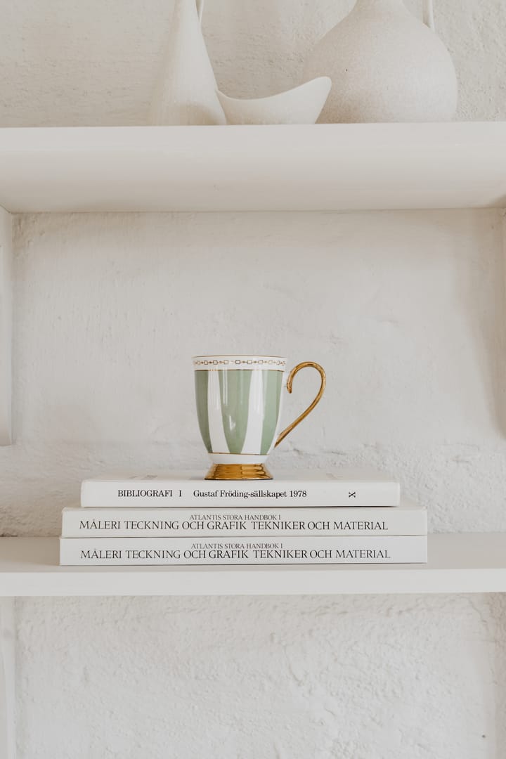 Mug Strisce Salvia, 28 cl Hilke Collection
