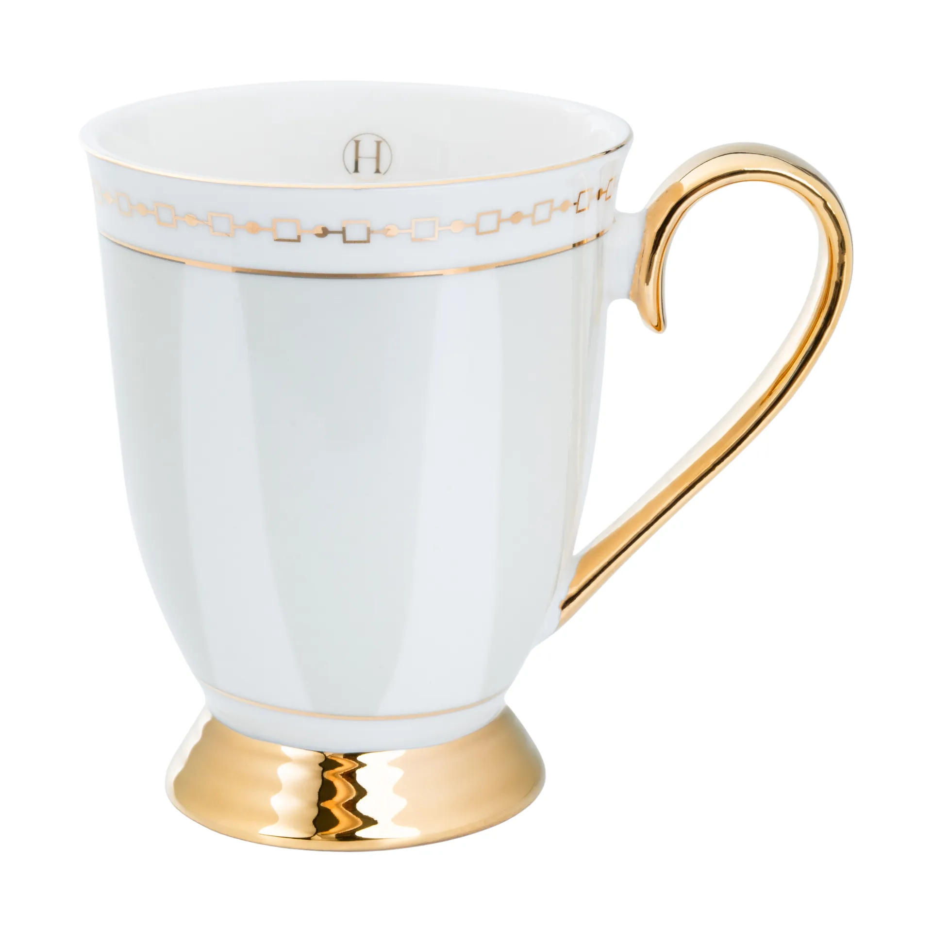 Mug Strisce Tortora, 28 cl Hilke Collection