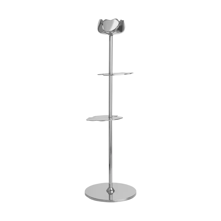 Ninfea Alta bougeoir 30 cm, Laiton nickelé Hilke Collection