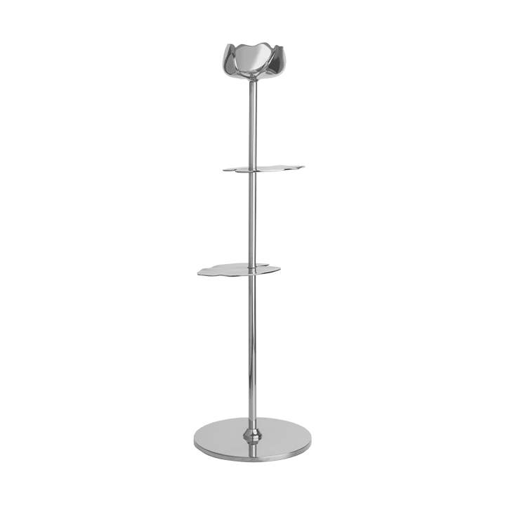 Ninfea Alta bougeoir 30 cm - Laiton nickelé - Hilke Collection