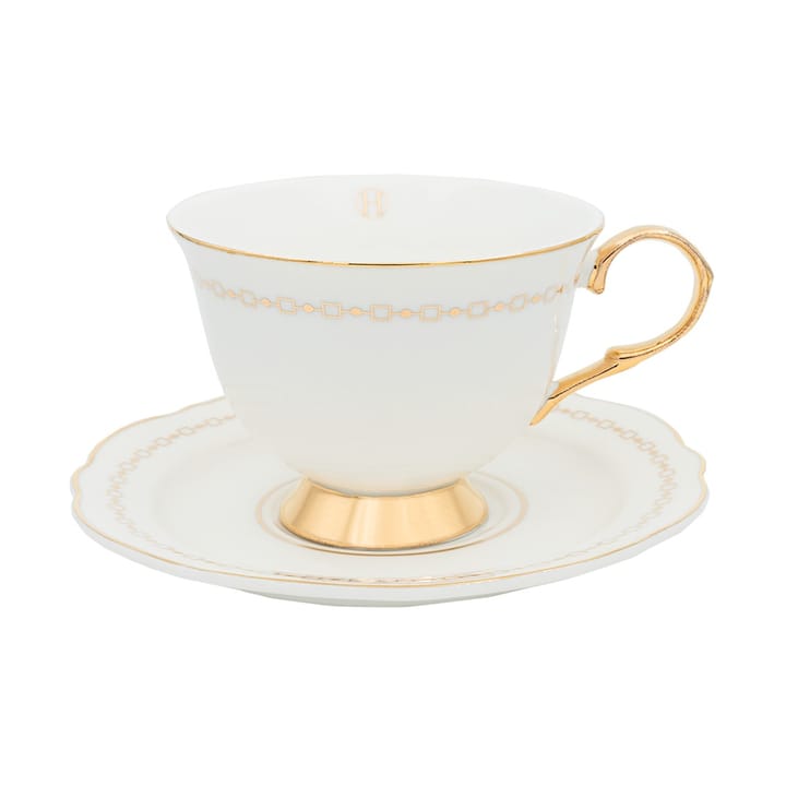 Tasse avec soucoupe Anima Bianco - 22 cl - Hilke Collection