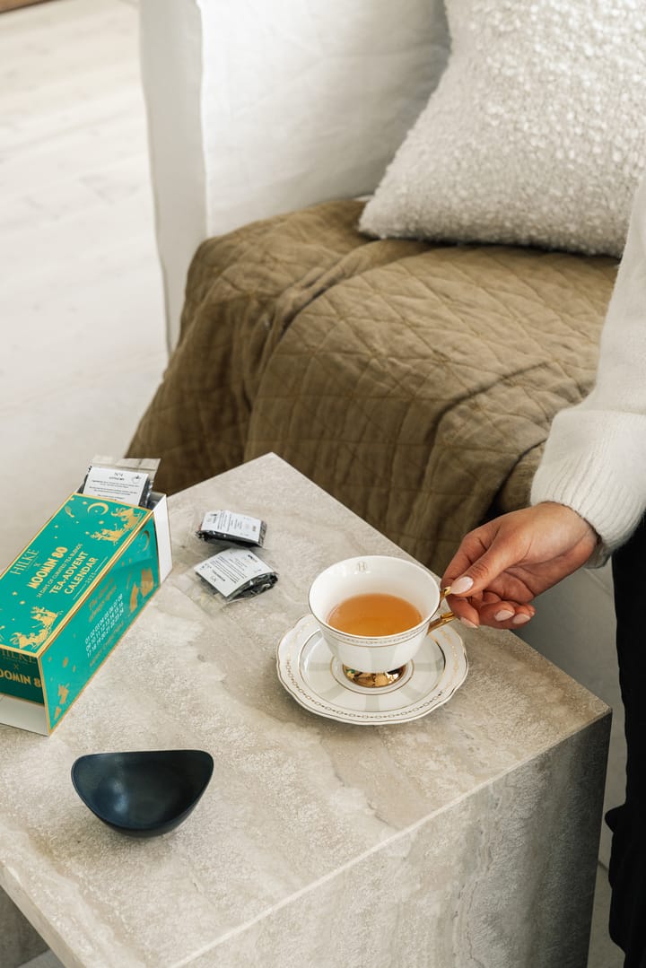 Tasse avec sous-tasse Strisce Tortora, 22 cl Hilke Collection