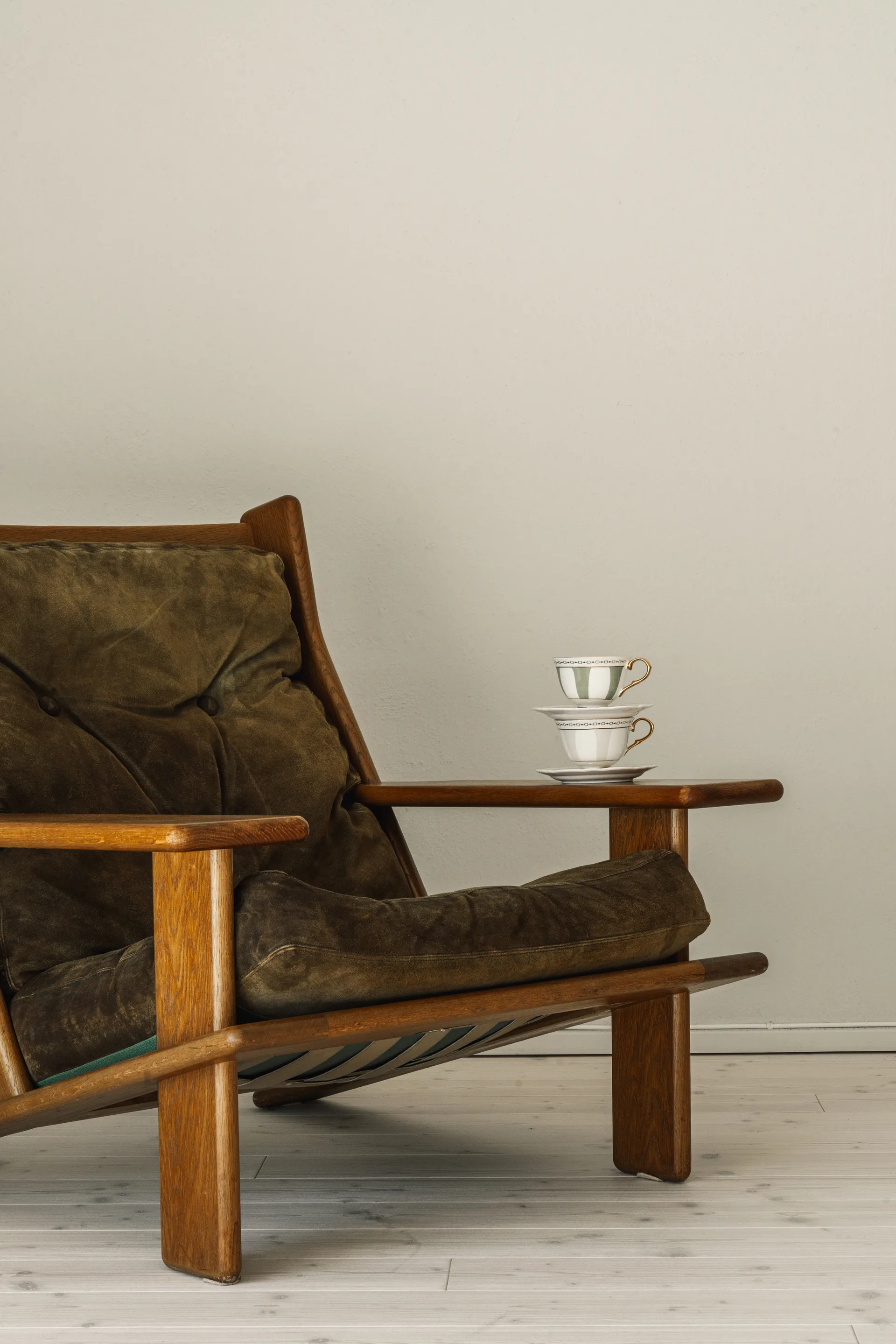 Tasse avec sous-tasse Strisce Tortora, 22 cl Hilke Collection