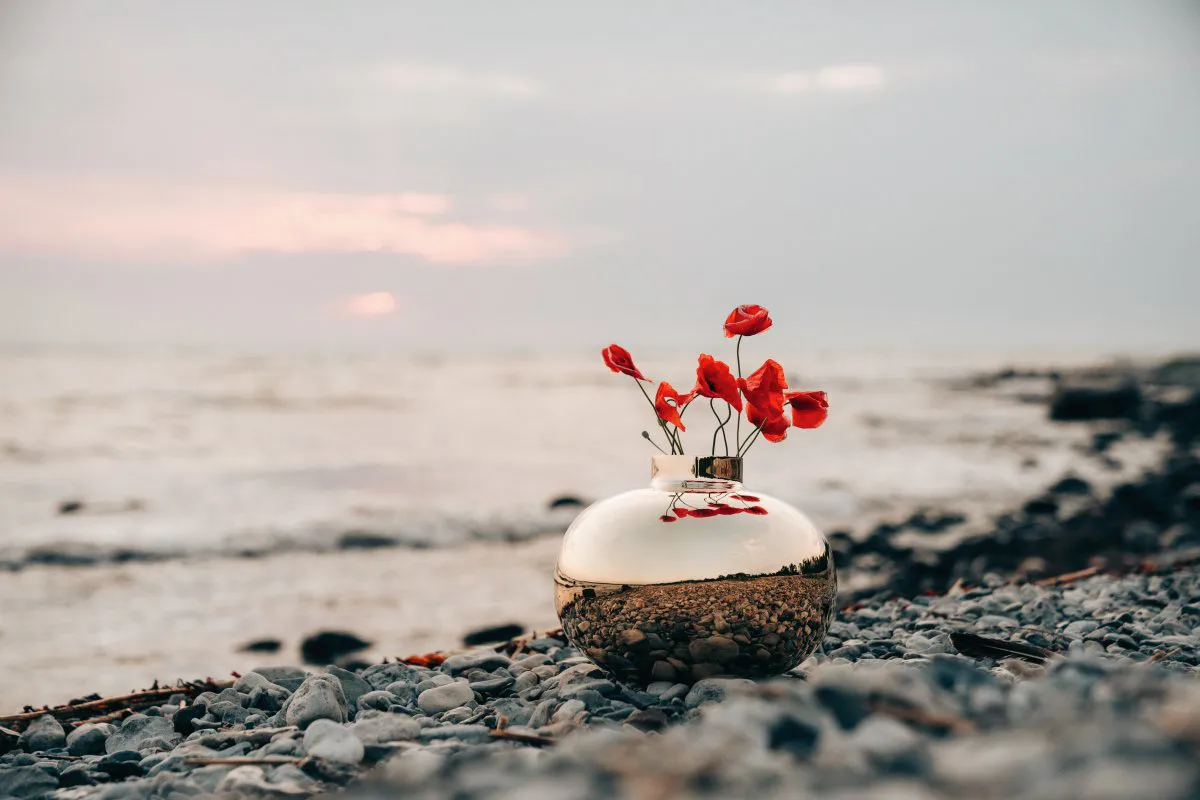 Vase Amico Ø29 cm, Laiton solide Hilke Collection