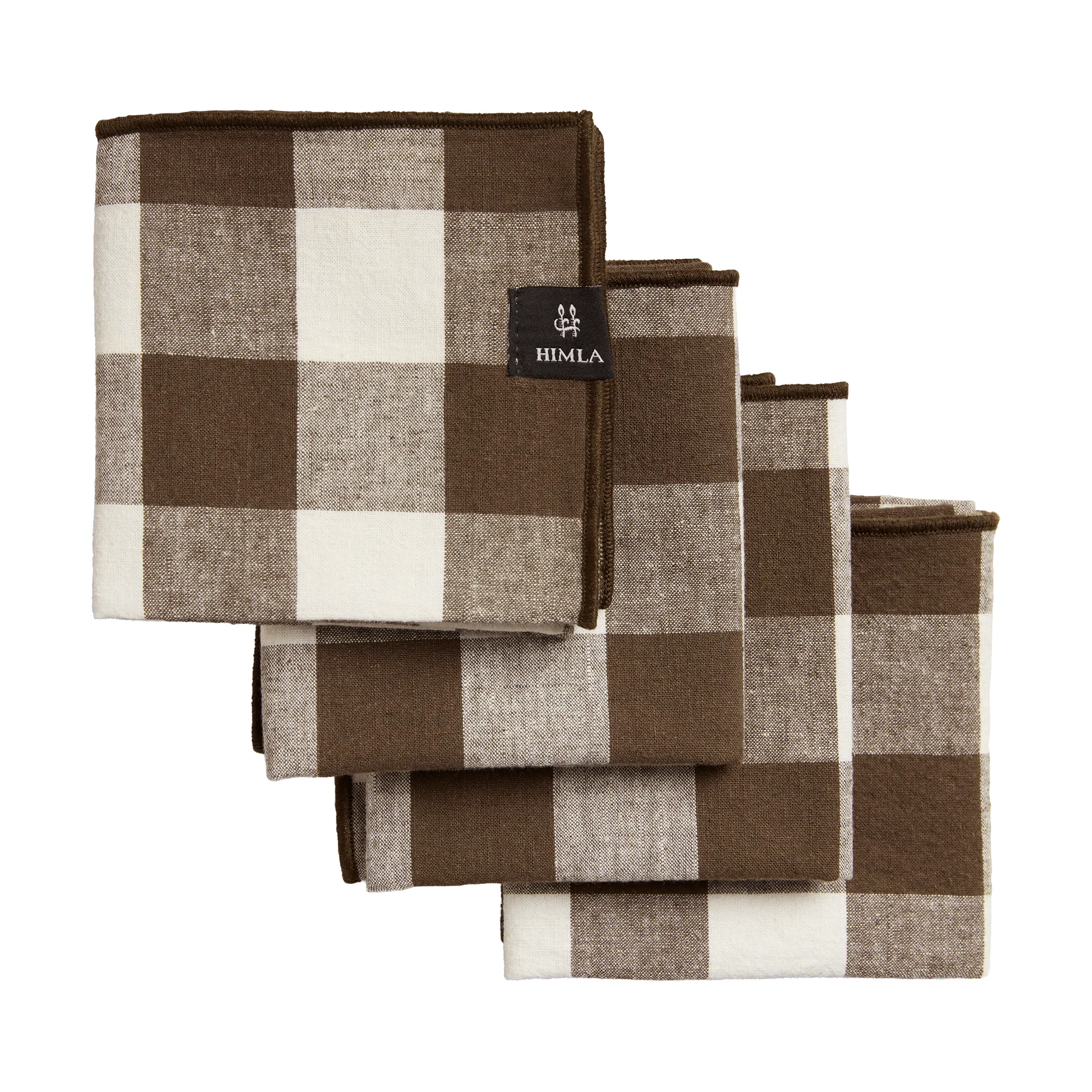 Bettyhill serviettes, lot de 4, Chocolat Himla
