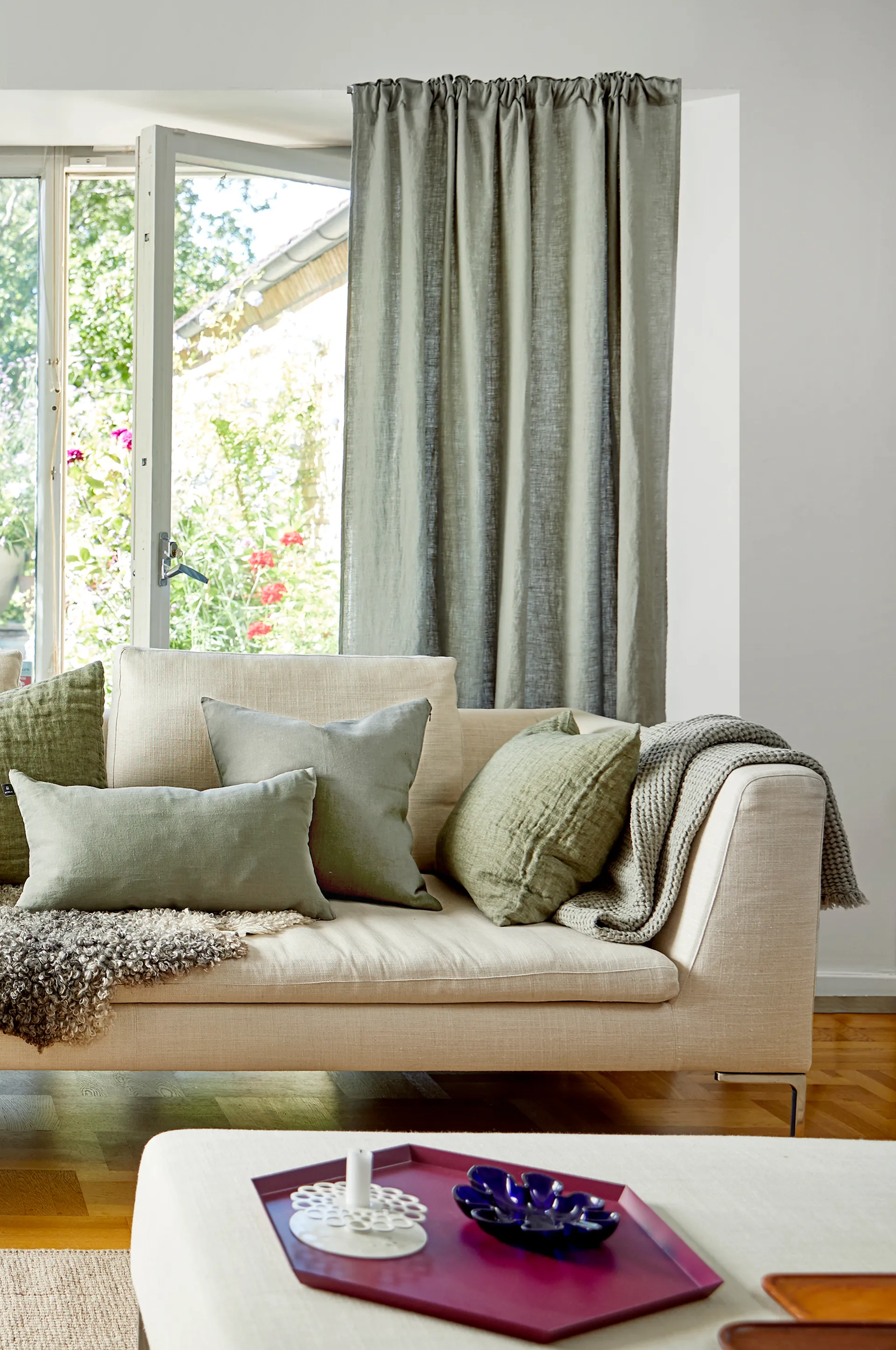 Housse de coussin Sunshine 50 x 50cm, Sage Himla