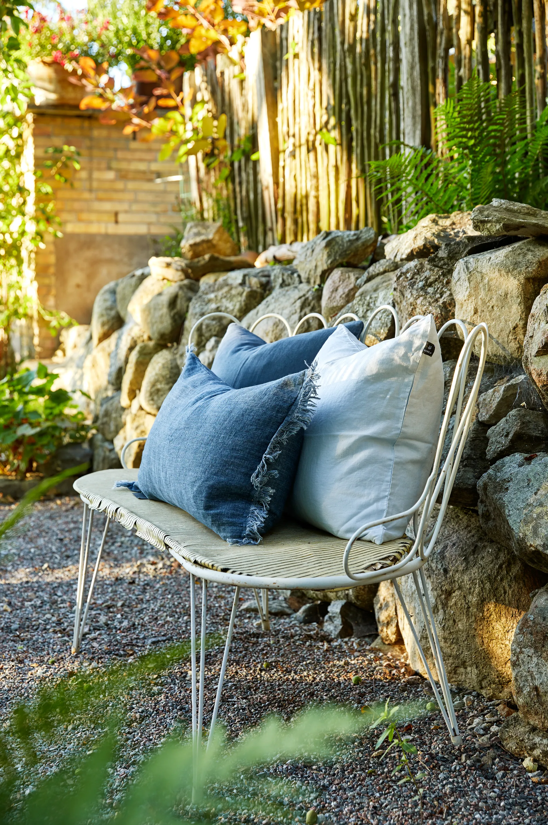 Housse de coussin Sunshine 50 x 50cm, Silence (bleu) Himla