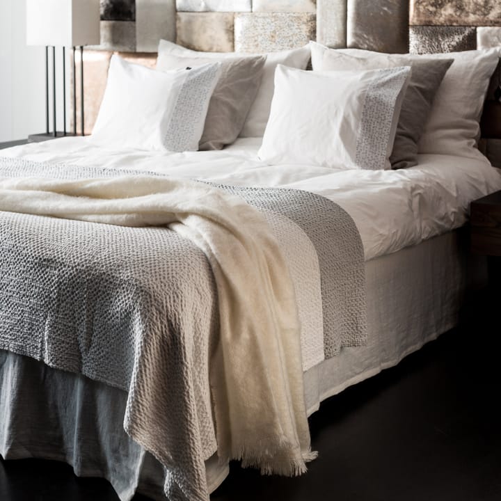 Jupe de lit pour lit simple Mira blanc - 52 cm - Himla