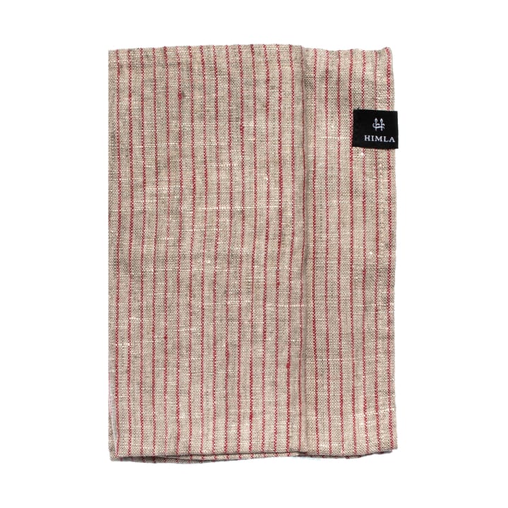 Lot de 4 Serviette Linus 45x45 cm - True red-natural - Himla