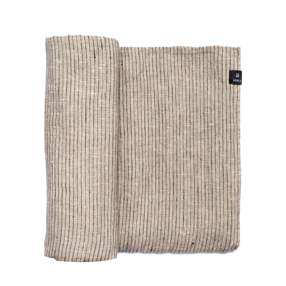 Himla Nappe Linus 145x250 cm Kohl-natural | Design Scandinave | Nappes | Noir