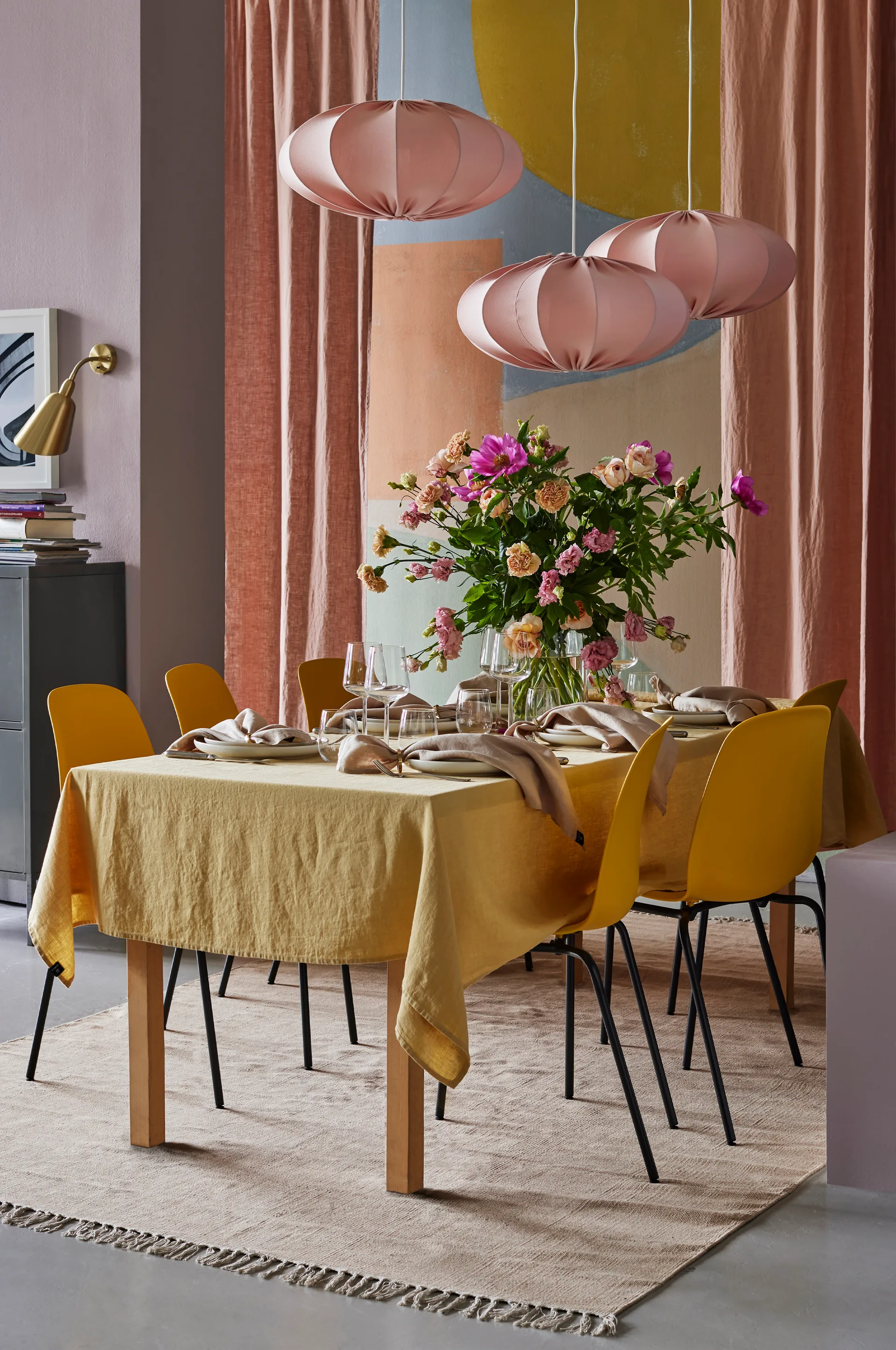 Nappe Sunshine 140 x 330cm, Honey (jaune) Himla
