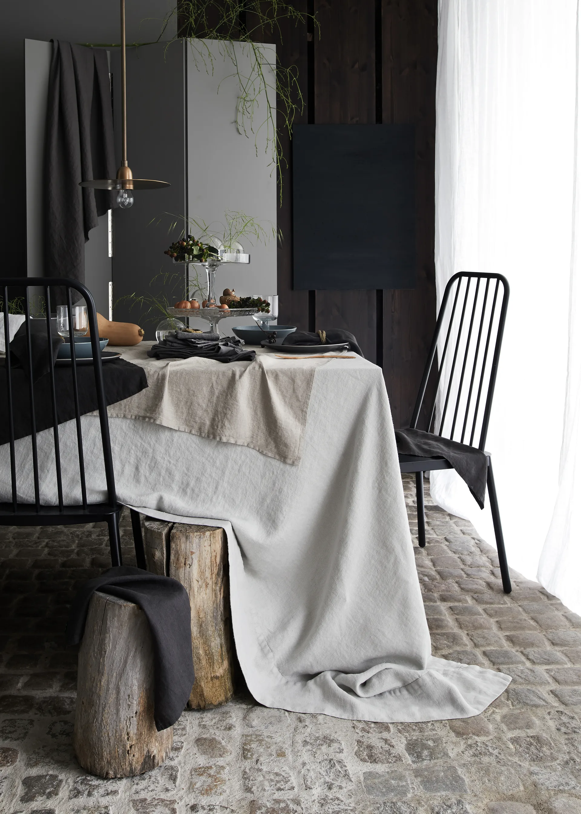 Nappe Sunshine neutre, 145x330 cm Himla