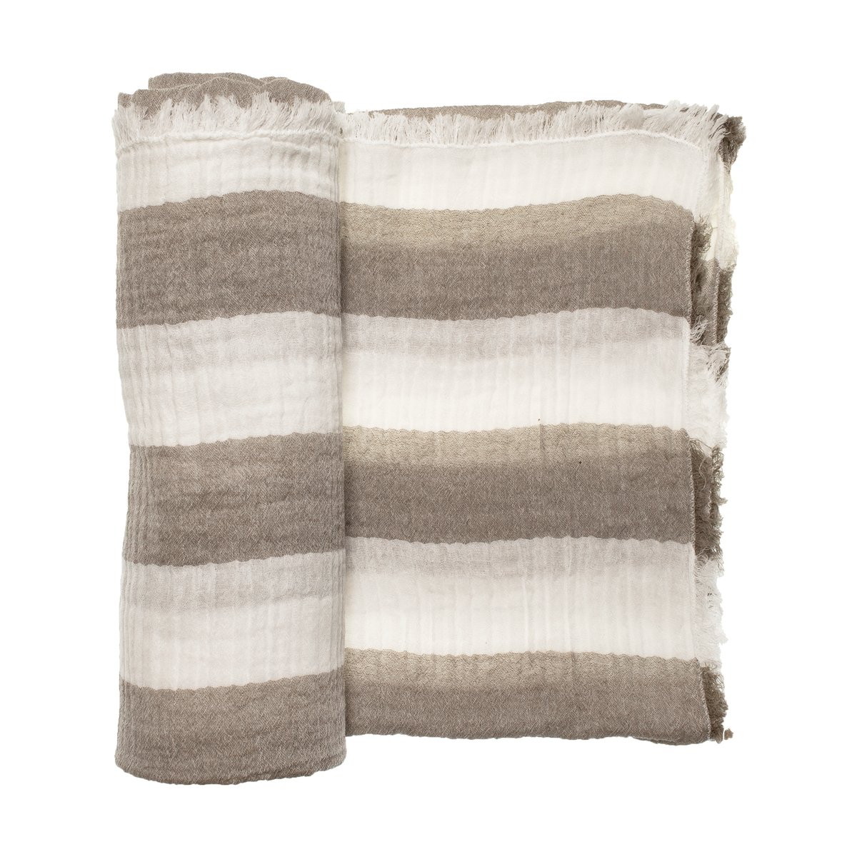 Himla Plaid Antibes 130x170 cm Argile | Design Scandinave | Plaids & couvertures en laine | Gris