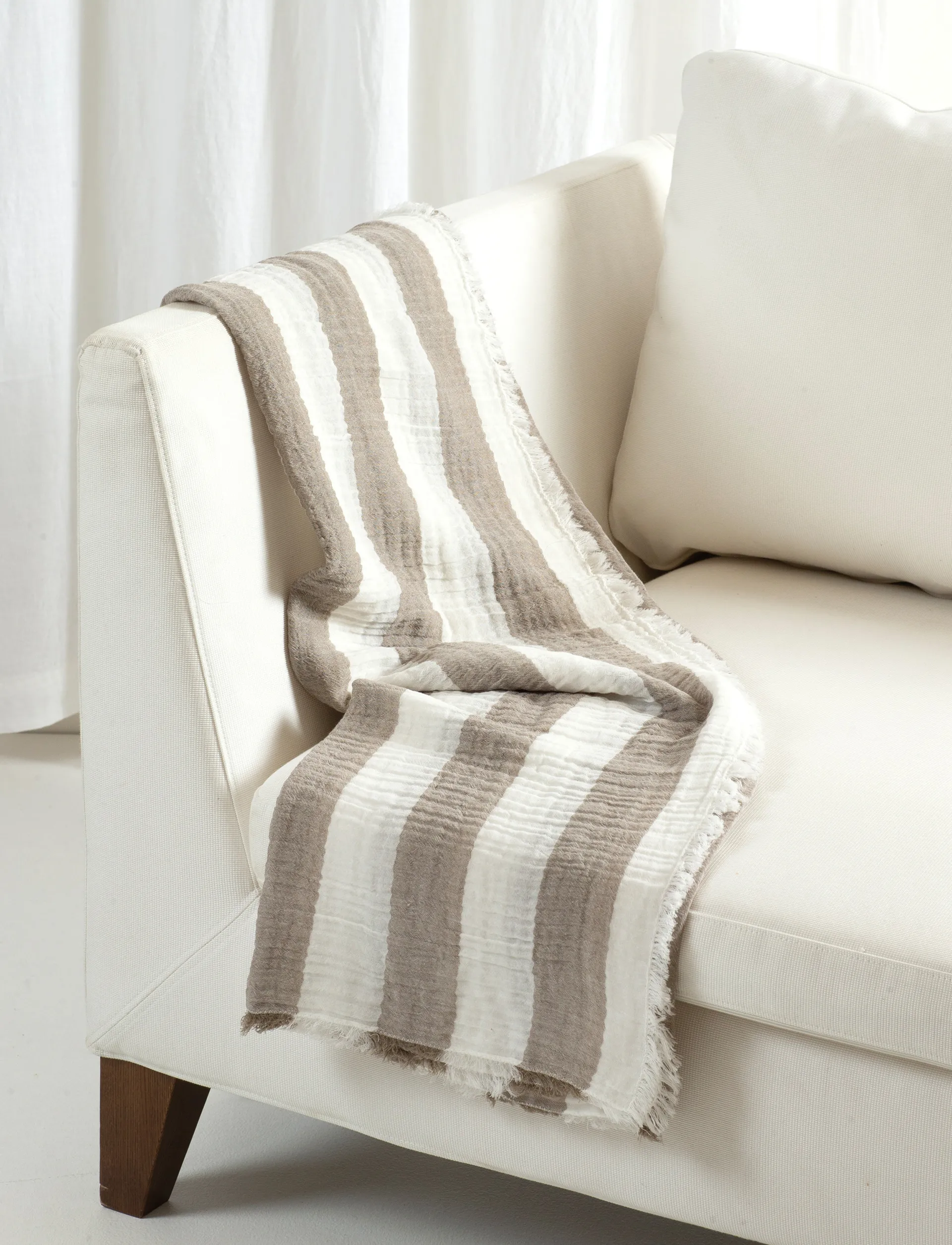 Plaid Antibes 130x170 cm, Argile Himla