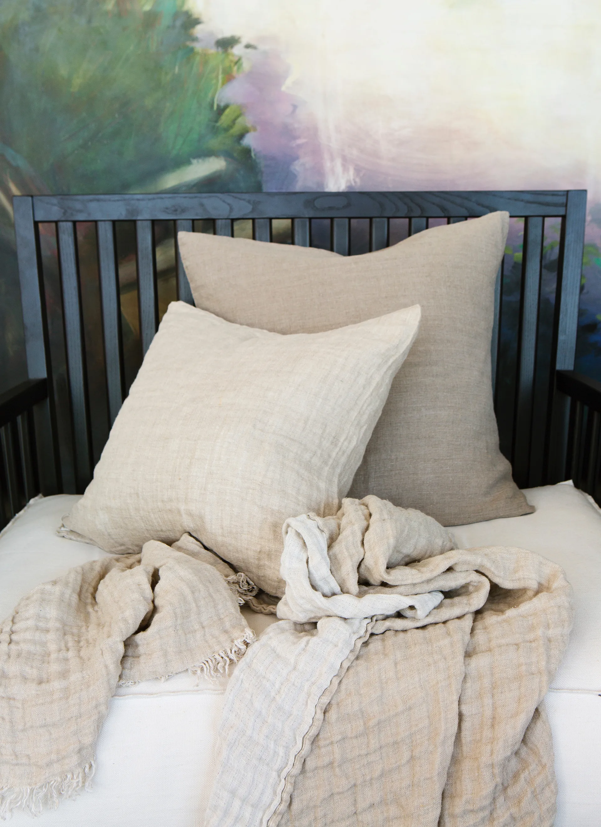 Plaid Hannelin 130x170cm, natural-white (beige-blanc) Himla