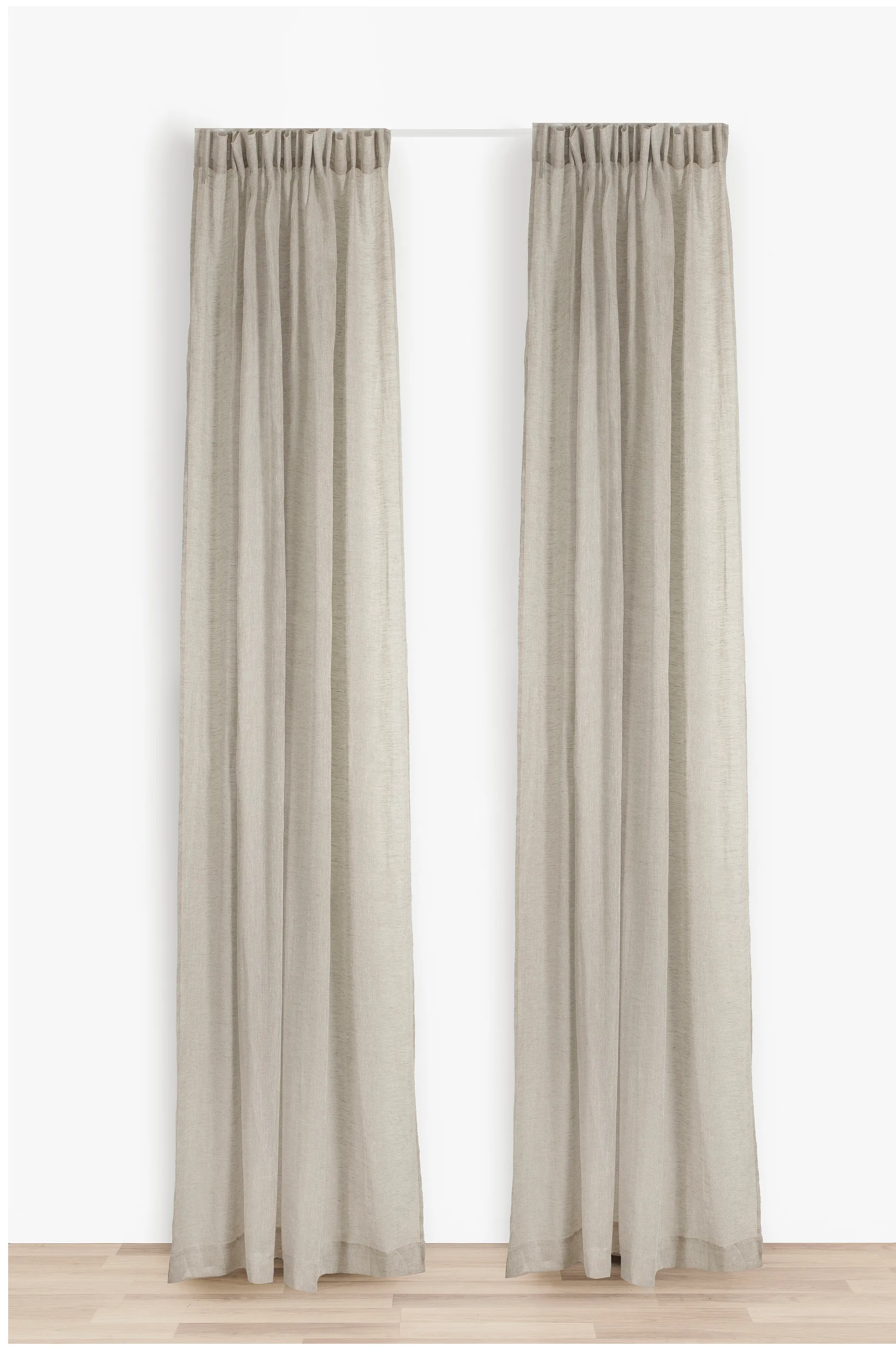 Rideau avec bande de pliage Skylight 140x290 cm, Oatmeal Himla