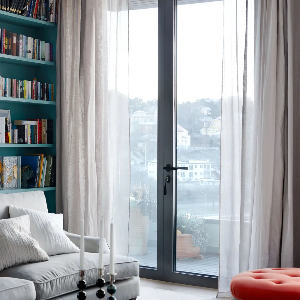 Rideau avec bande de pliage Sunshine 140 x 290cm, Ash (gris) Himla