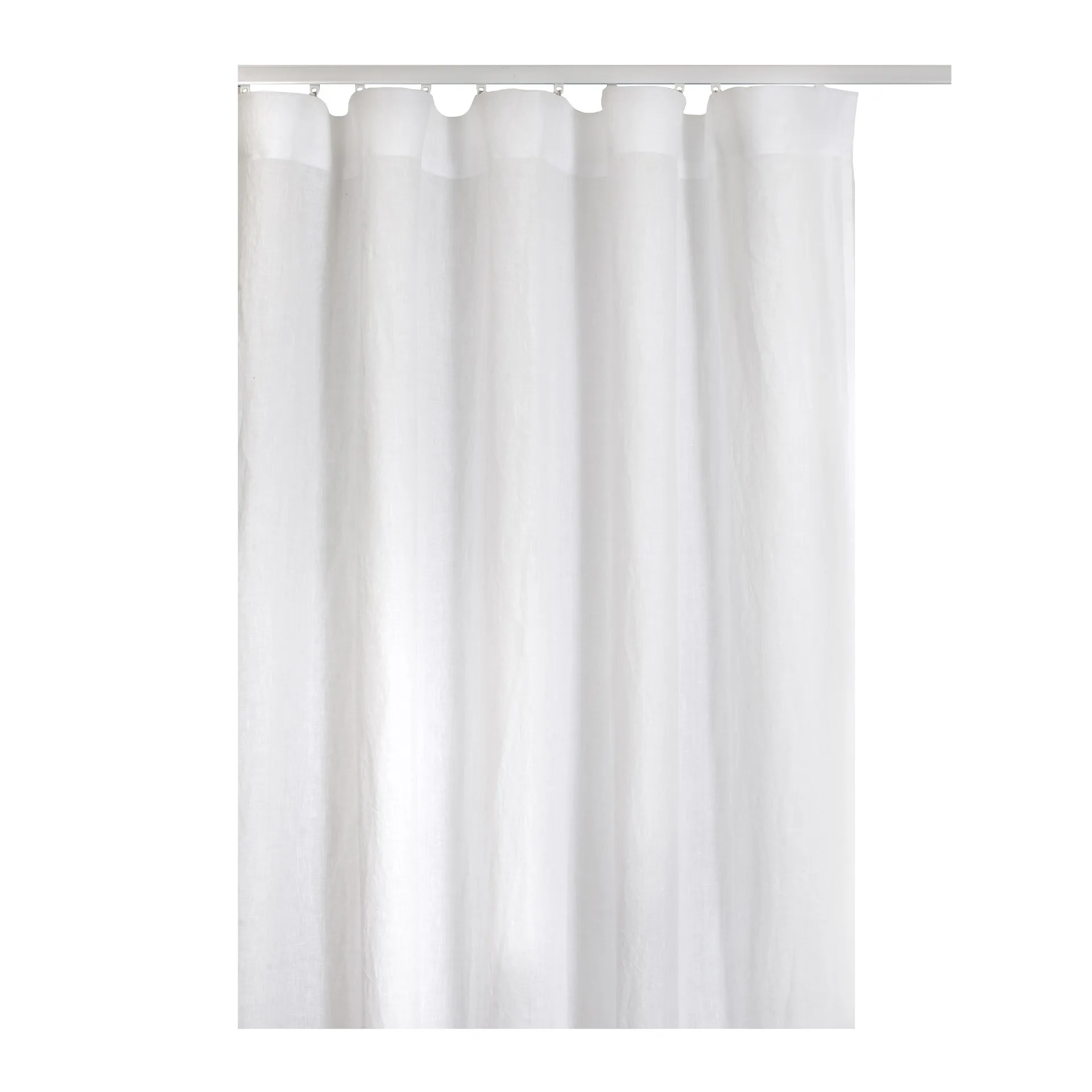 Rideau avec bande de pliage Twilight 140x290 cm, White Himla