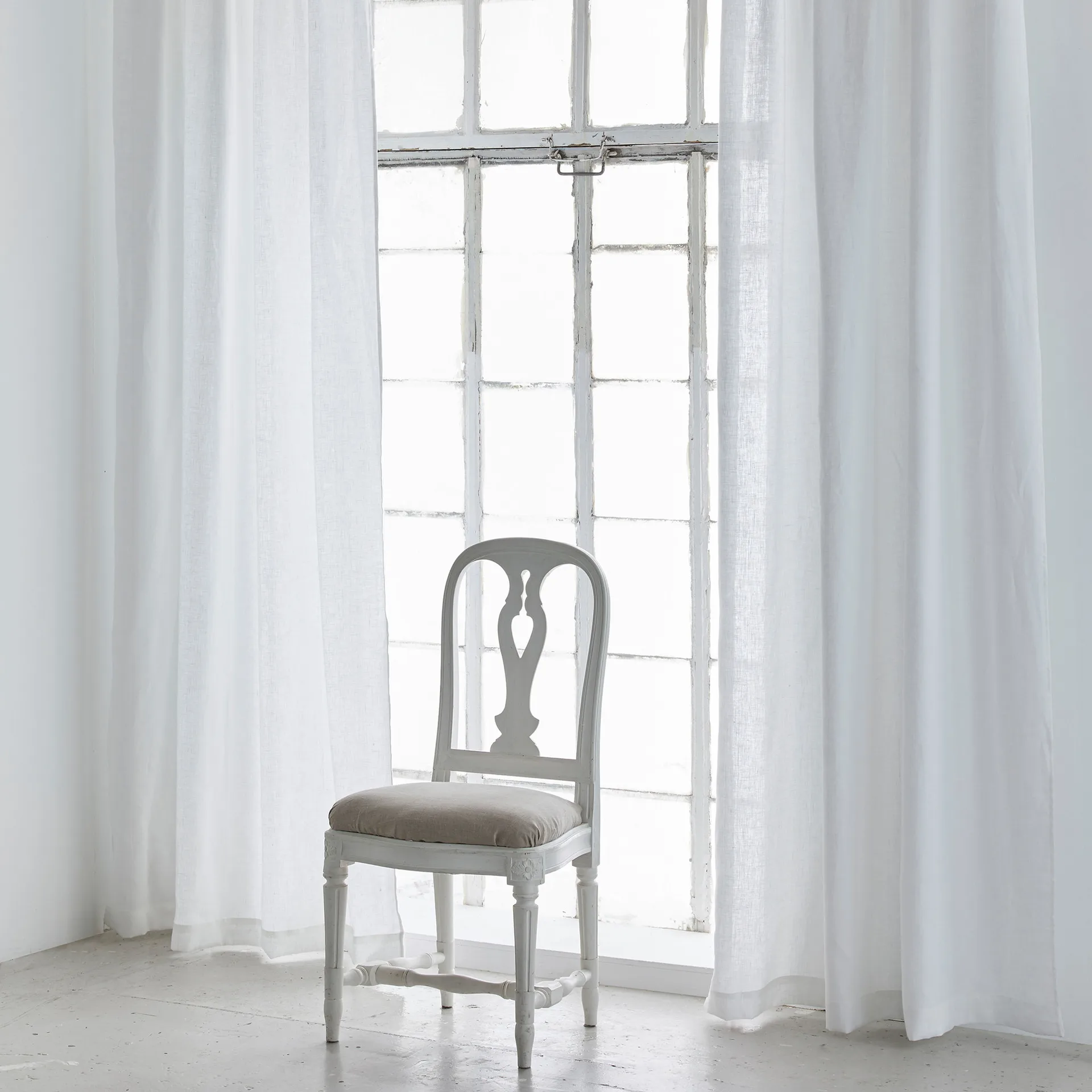Rideau avec bande de pliage Twilight 140x290 cm, White Himla