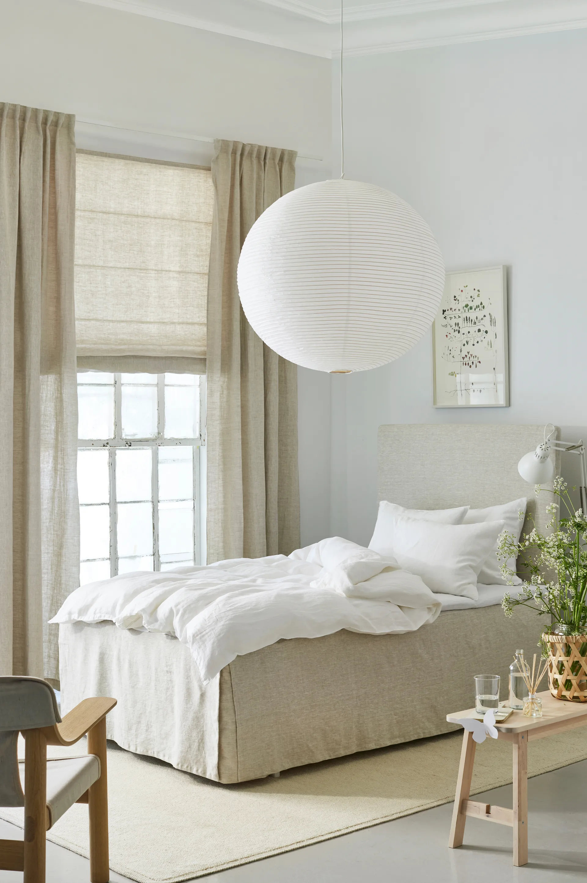 Rideau Miramar 160x180 cm, Oatmeal Himla