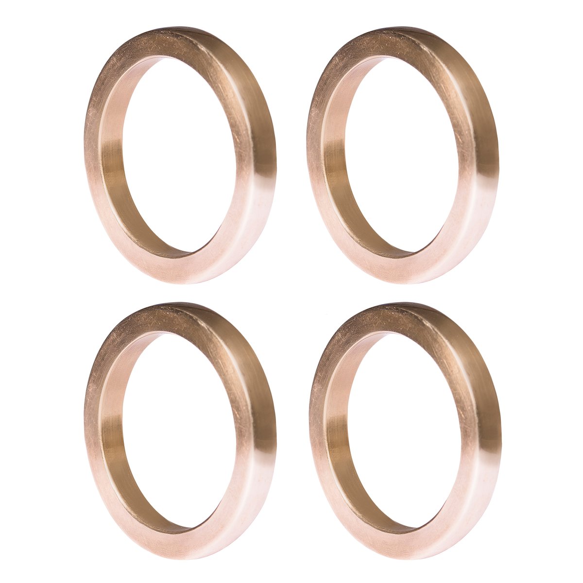 Himla Rond de serviette Vasa Lot de 4 Bronze | Design Scandinave | Porte-serviettes & ronds de serviettes | Doré