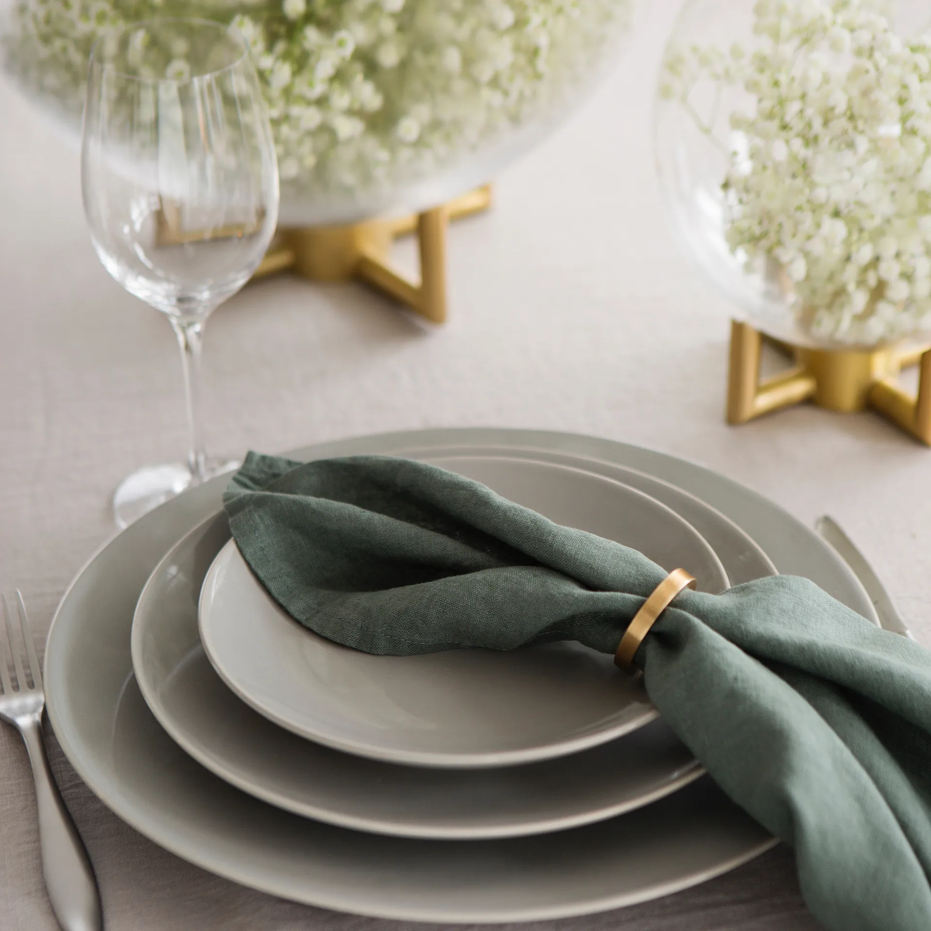 Rond de serviette Vasa Lot de 4, Bronze Himla