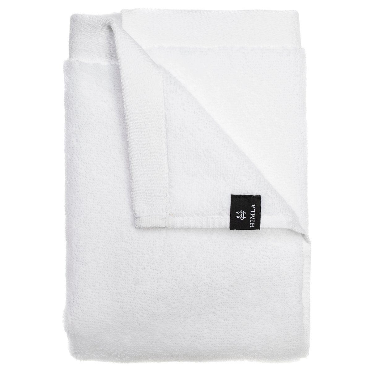 Himla Serviette bio Maxime white 100x150 cm | Design Scandinave | Serviettes de toilette | Blanc