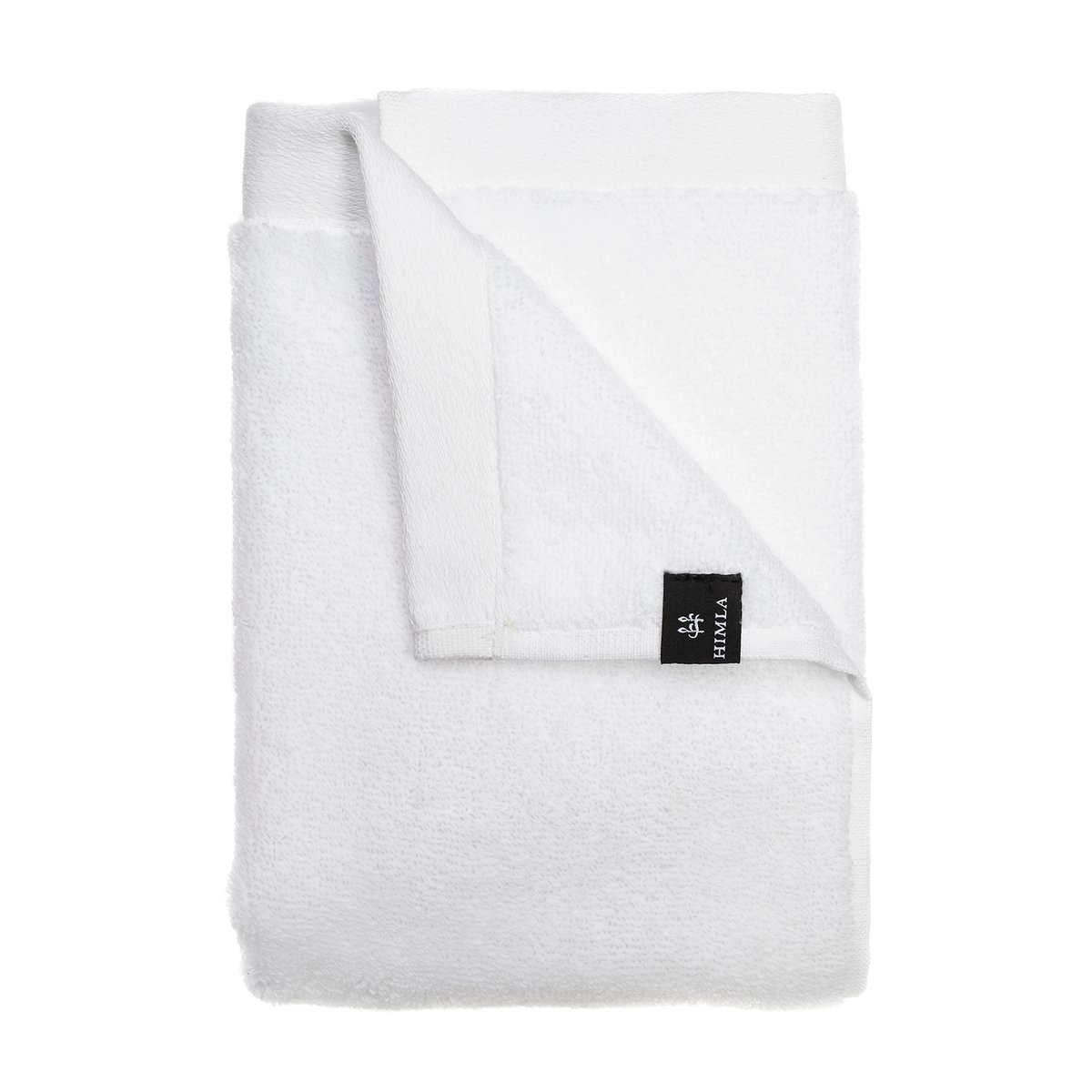 Himla Serviette bio Maxime white 50x70 cm | Design Scandinave | Serviettes de toilette | Blanc