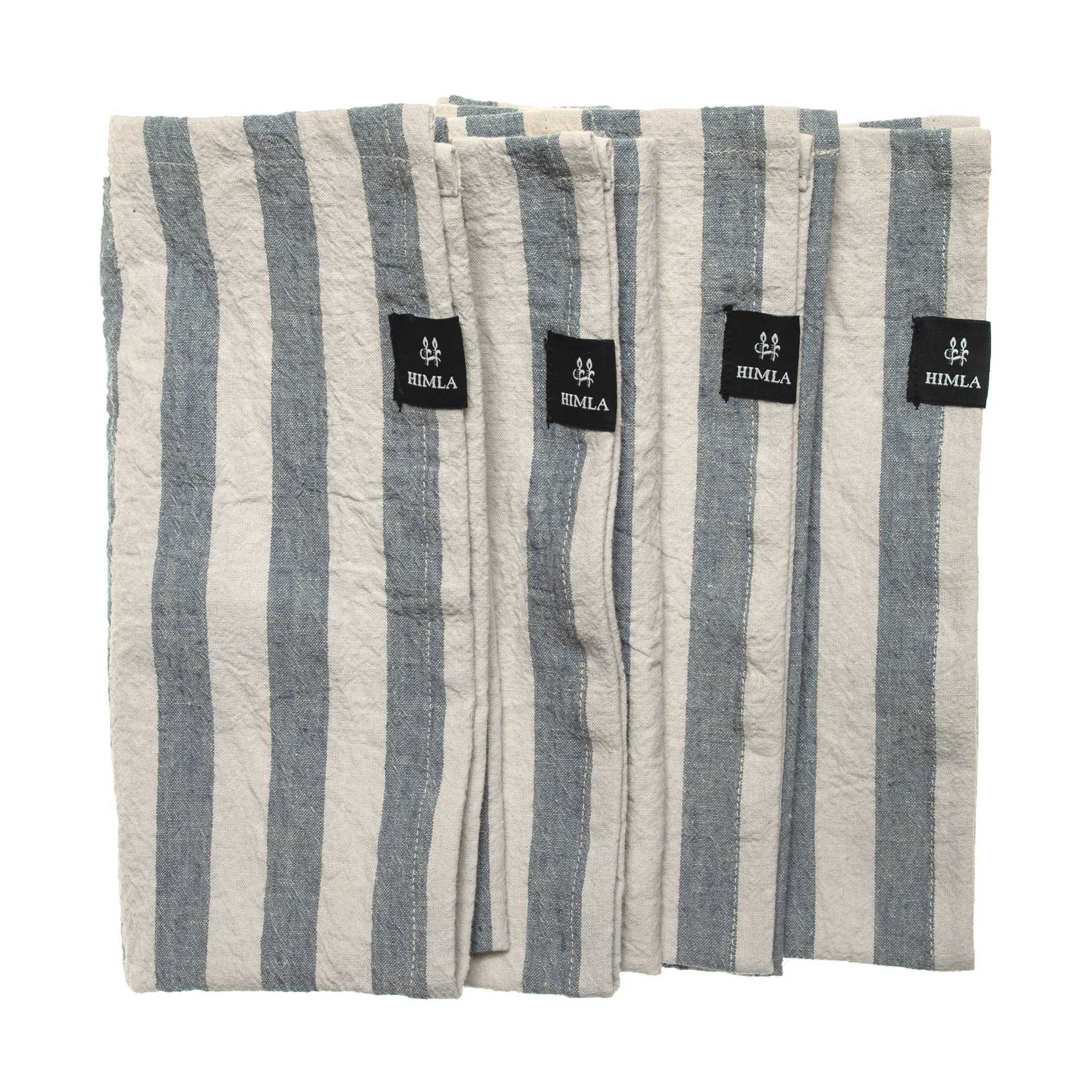 Serviette en tissu Riviera 45x45 cm, lot de 4, Azur Himla