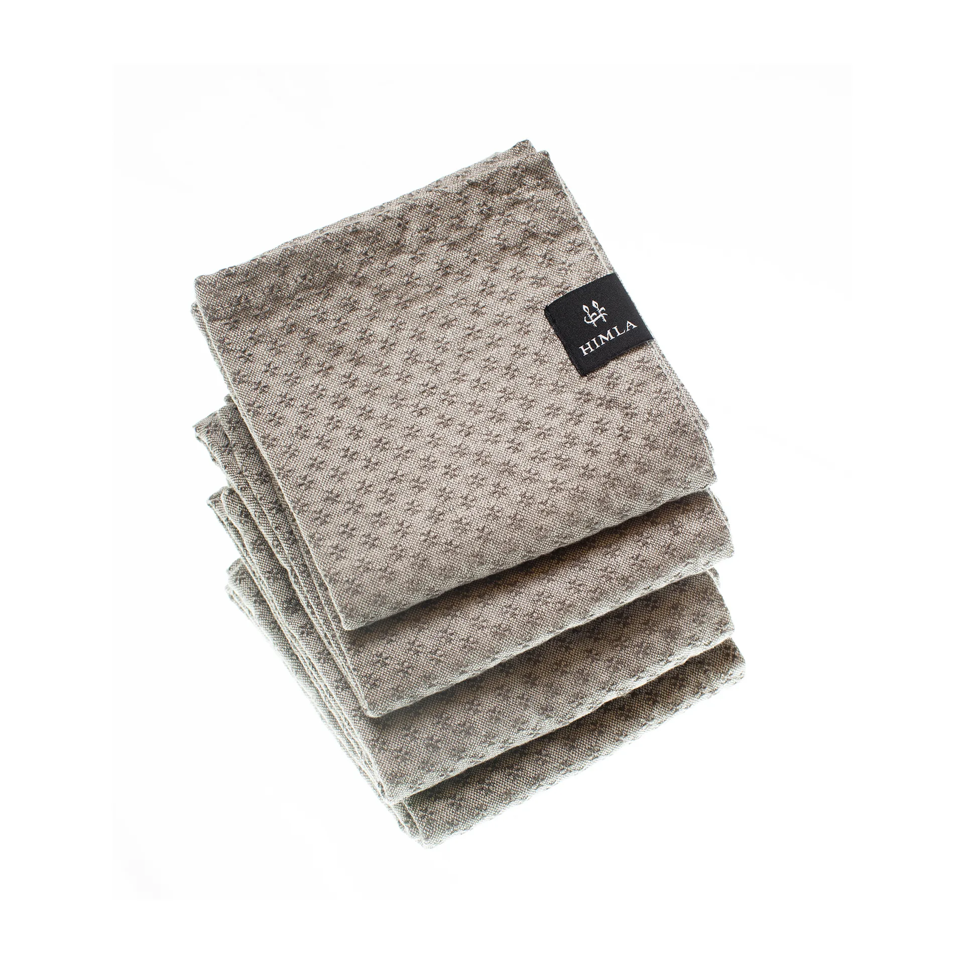 Serviette Julia 45x45 cm Lot de 4, pewter (gris) Himla