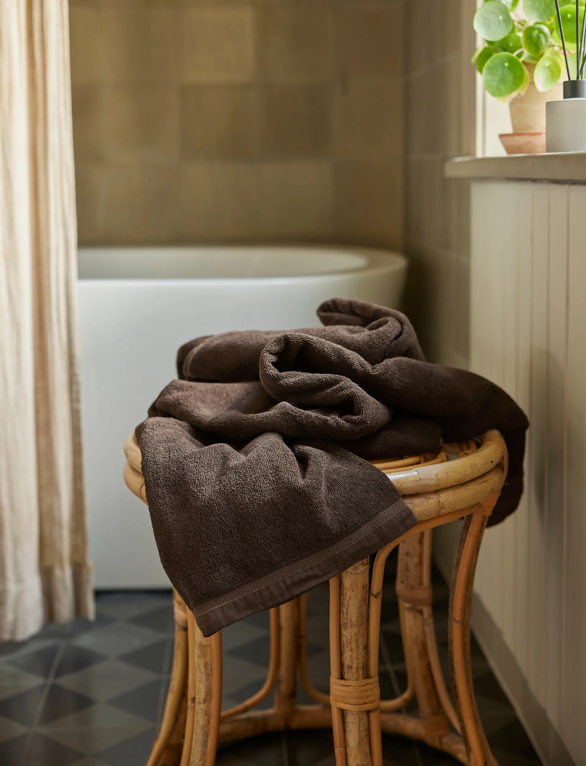 Serviette Lina chocolat, 100x150 cm Himla