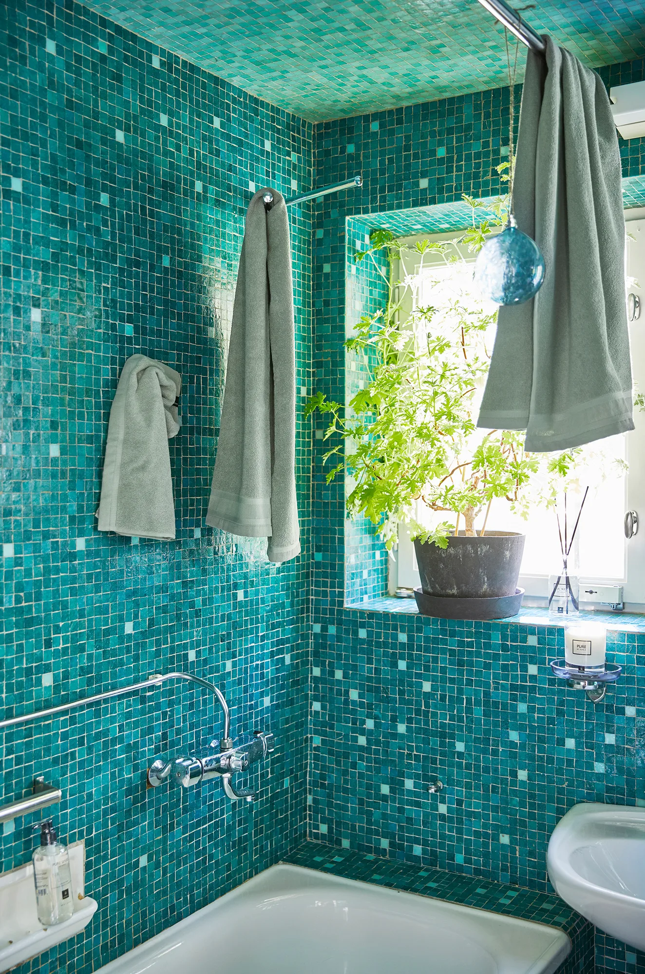 Serviette Lina sage, 70x140 cm Himla