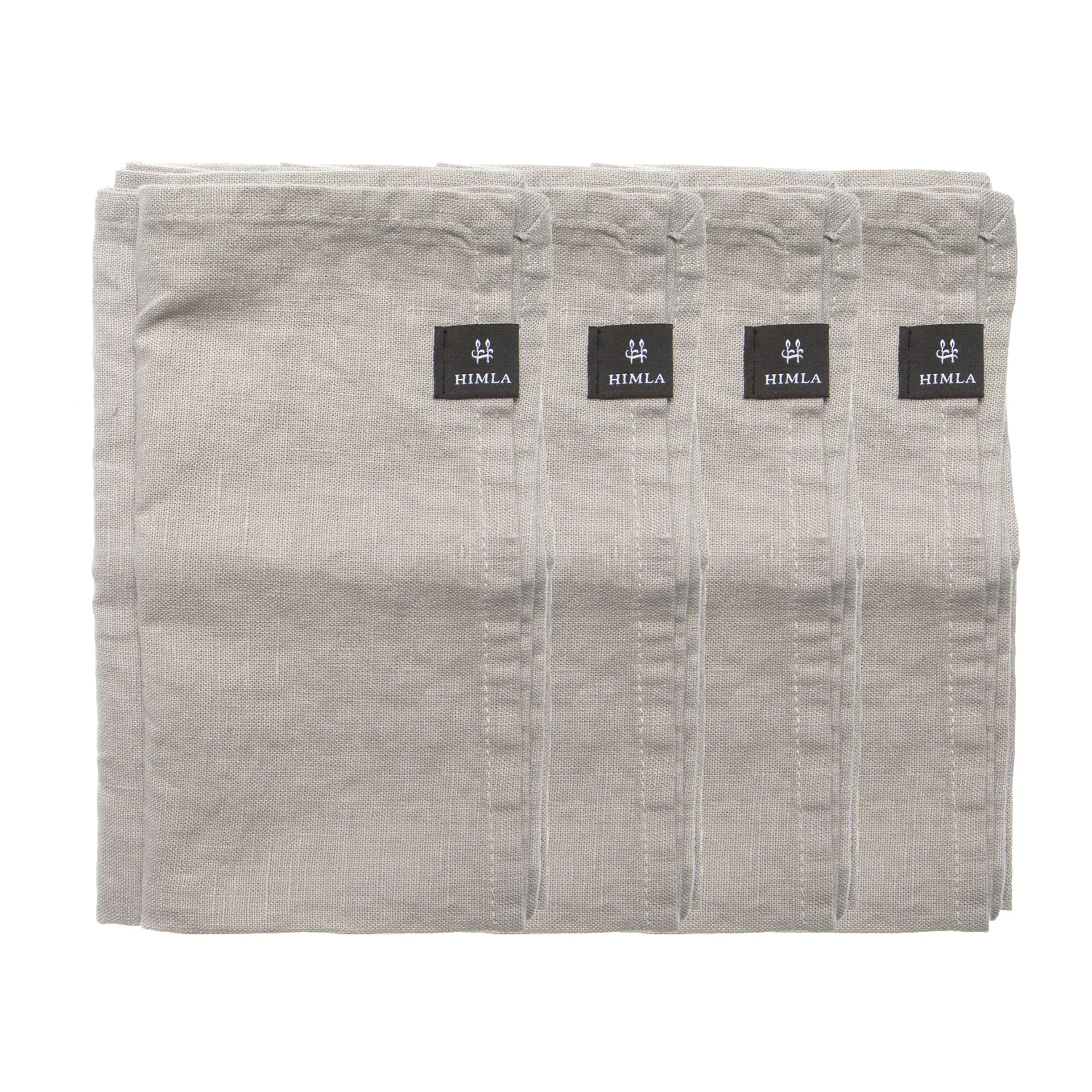 Serviette Sunshine lot de 4, Ash (gris clair) Himla