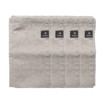 Serviette Sunshine lot de 4 - Ash (gris clair) - Himla
