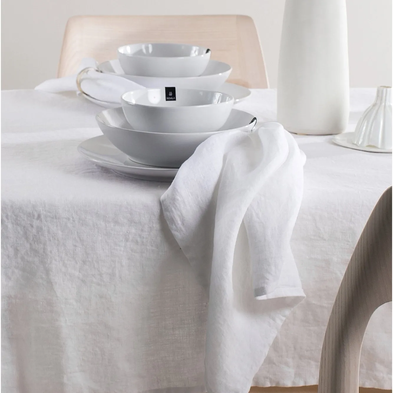 Serviette Sunshine lot de 4, blanc Himla