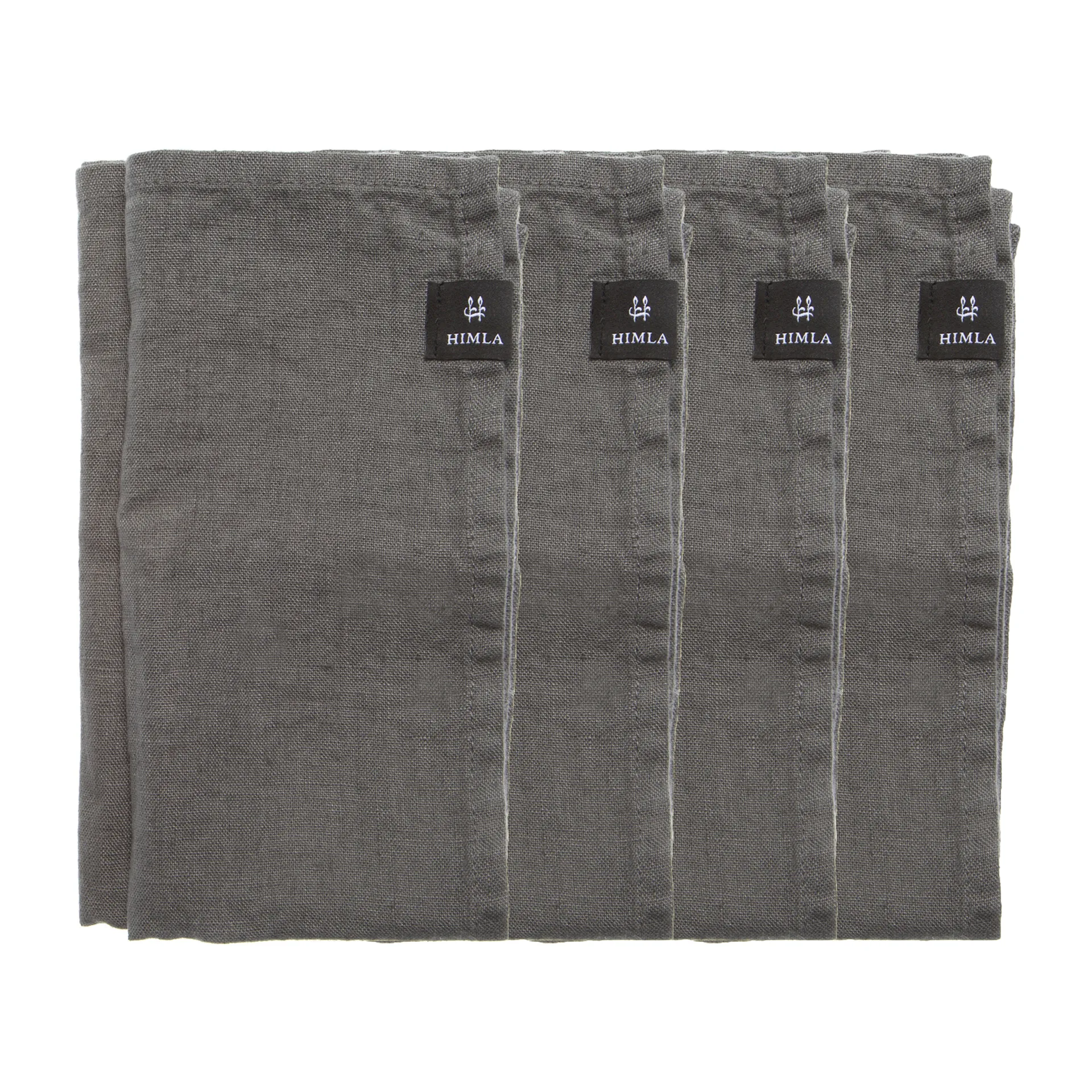 Serviette Sunshine lot de 4, Charcoal (gris foncé) Himla