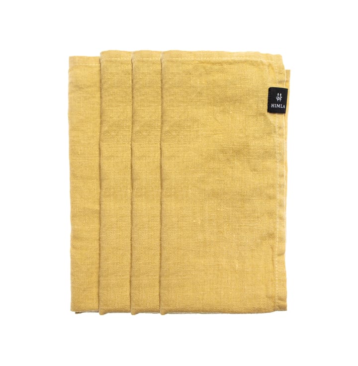 Serviette Sunshine lot de 4 - Honey (jaune) - Himla