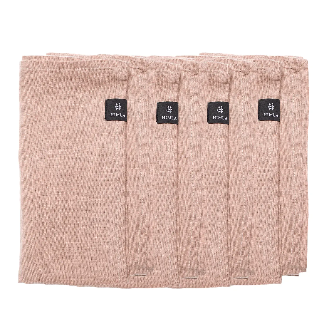 Serviette Sunshine lot de 4, Nude (rose) Himla