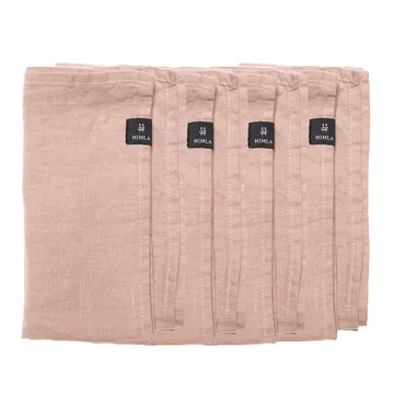 Serviette Sunshine lot de 4 - Nude (rose) - Himla