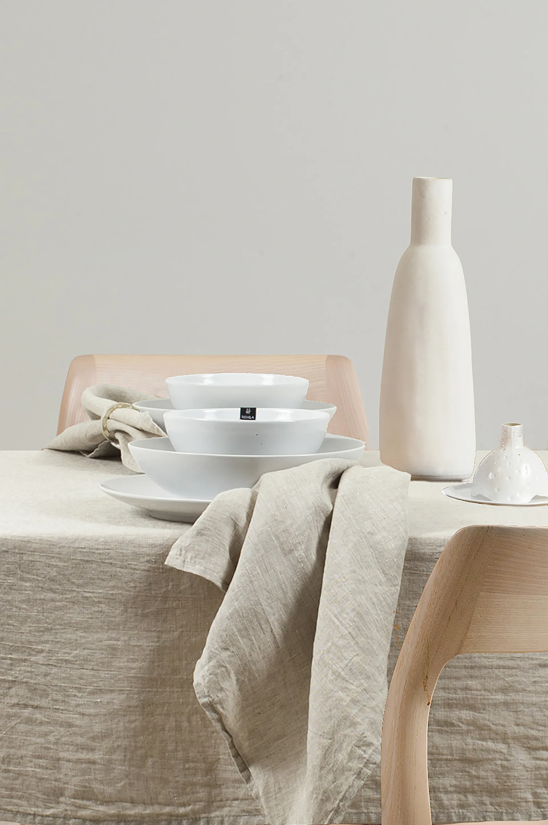 Serviette Sunshine lot de 4, Oatmeal (nature) Himla