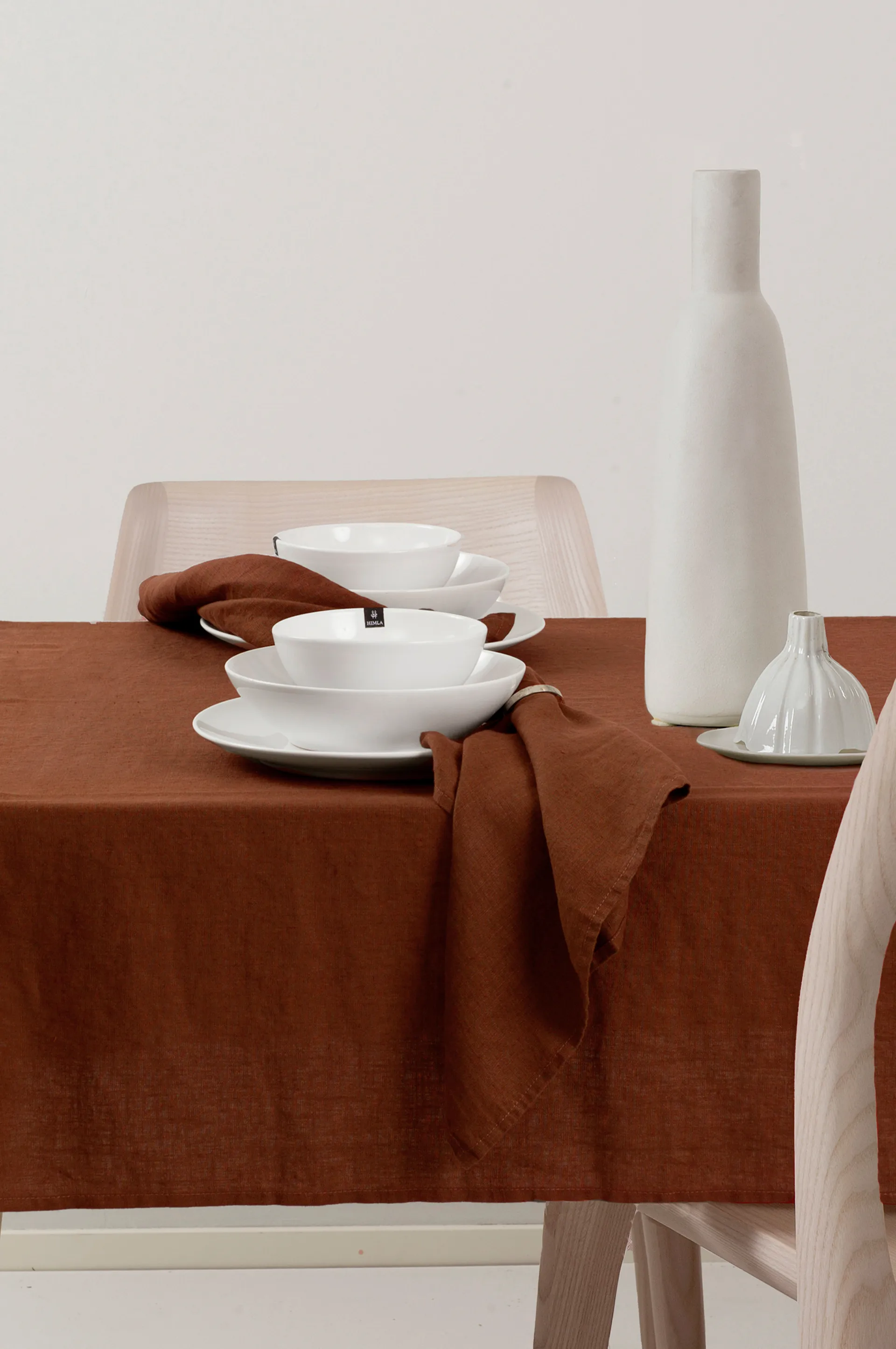 Serviette Sunshine lot de 4, Rustique (marron) Himla