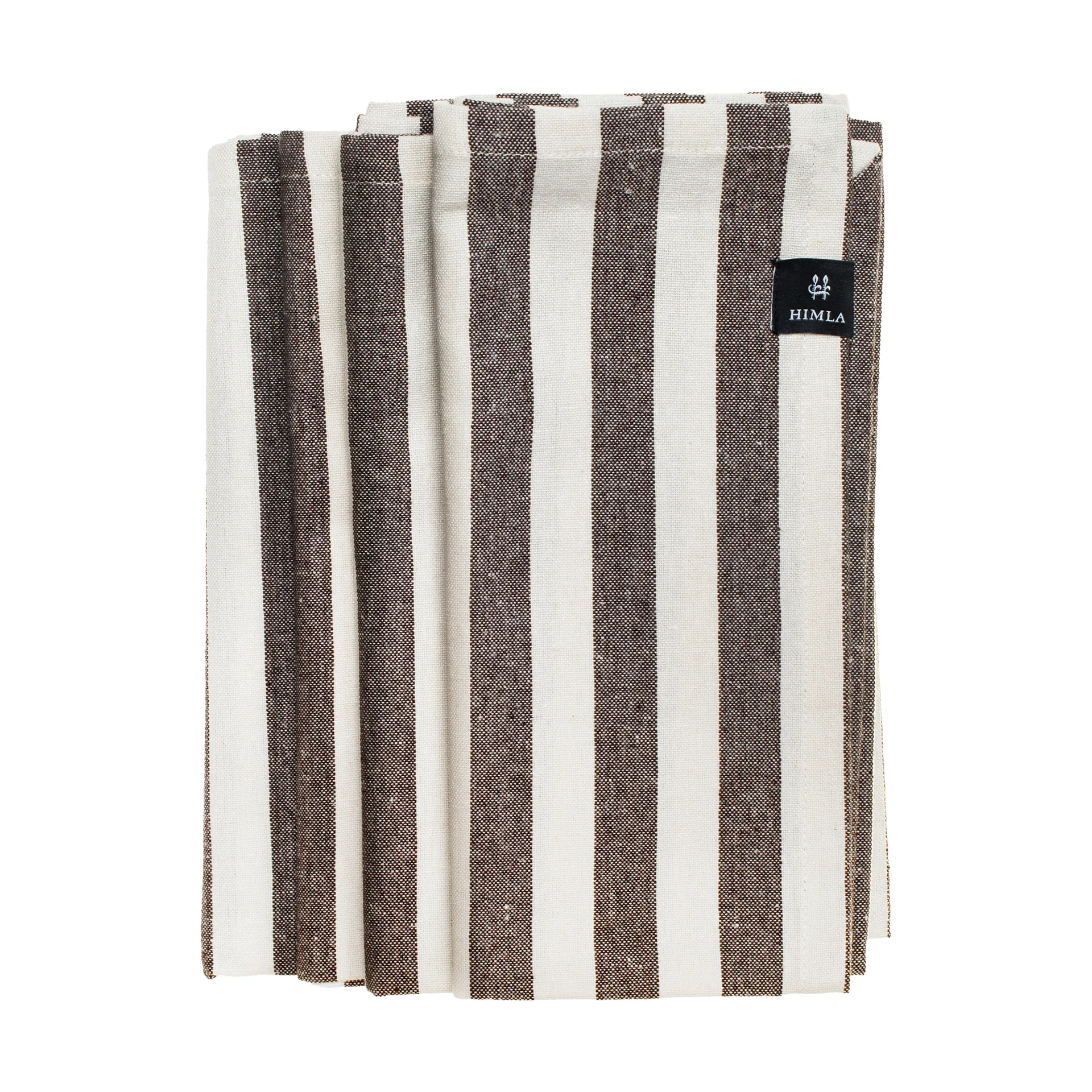 Serviettes en tissu Bretagne 50x50 cm, lot de 4, Chocolate Himla