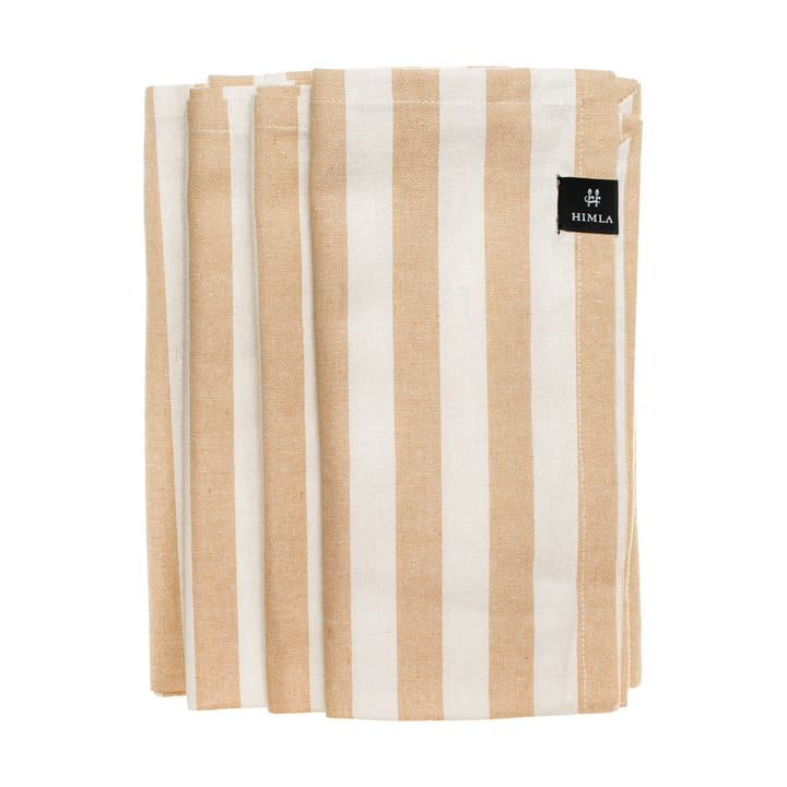 Serviettes en tissu Bretagne 50x50 cm, lot de 4 - Wheat - Himla