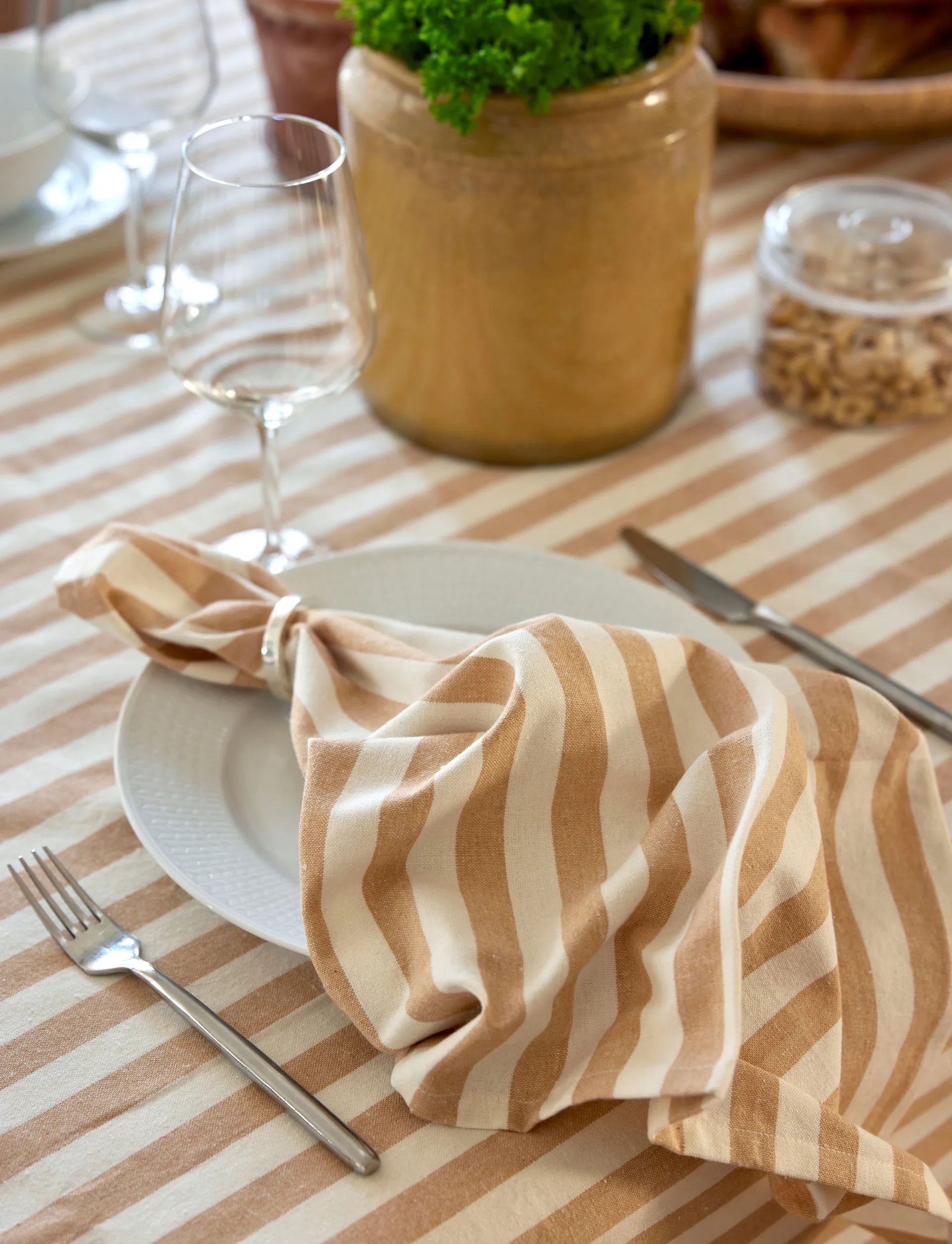 Serviettes en tissu Bretagne 50x50 cm, lot de 4, Wheat Himla