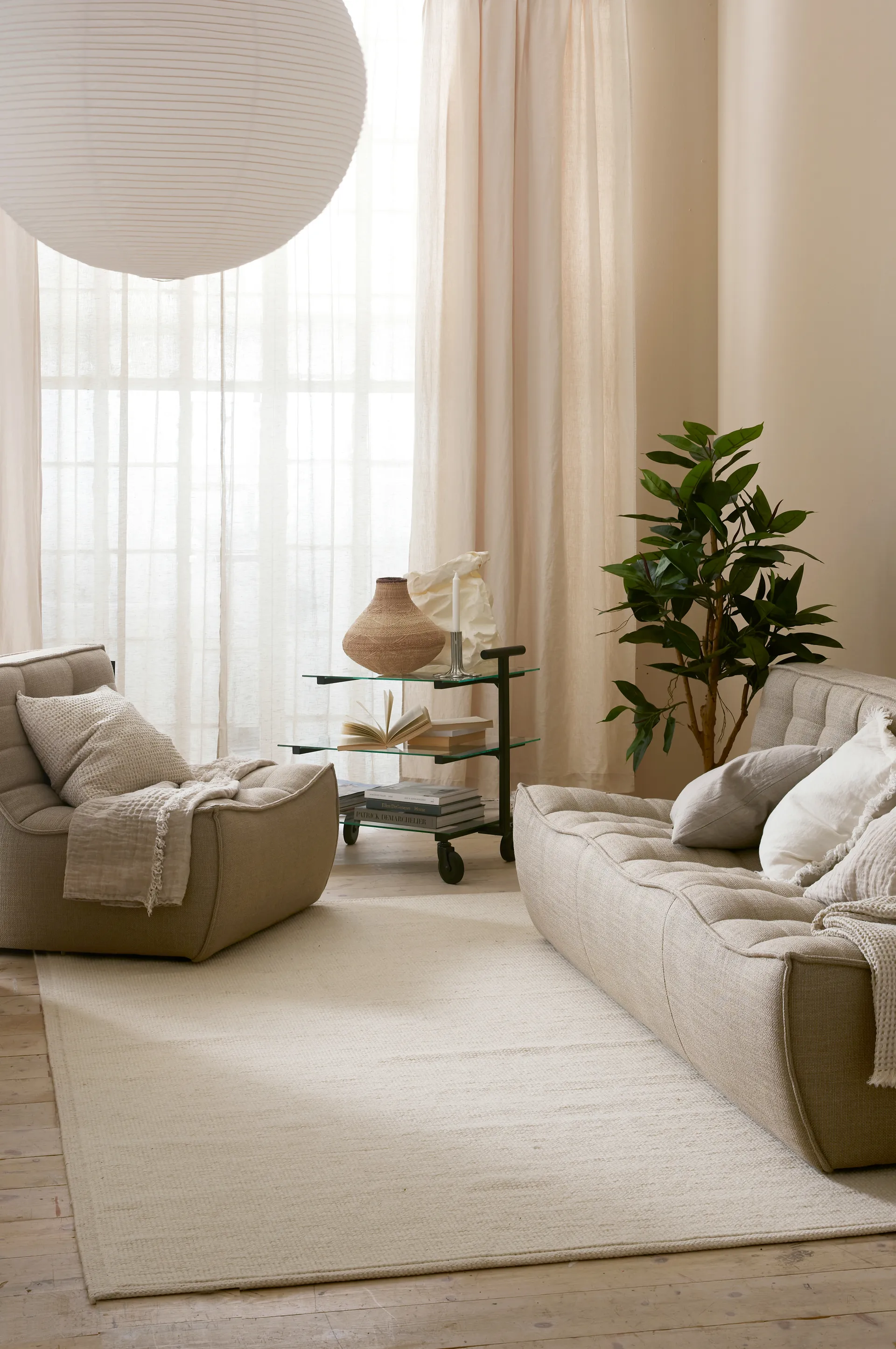 Tapis en laine Himla neutre, 140x200 cm Himla